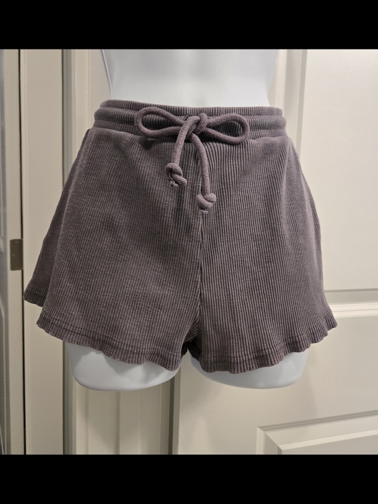Zara Pants - ZARA Purple Ribbed Drawstring Lounge Shorts. Size S